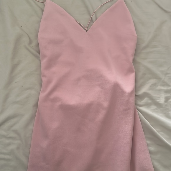 Brand new windsor double thin strap, open back, light pink mini dress, - Picture 1 of 7
